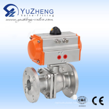 2PC Stainless Steel Ball Valve with Pneuatic Actuator